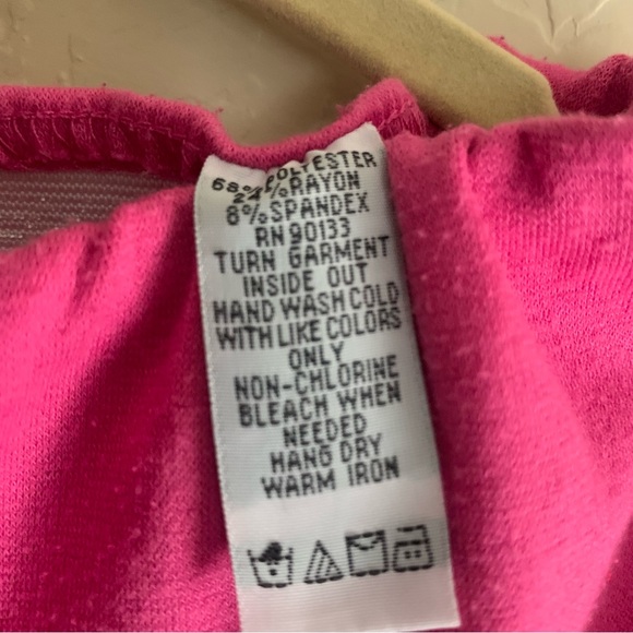 Bob Mackie Coordinating Hot Pink Knit Pants Size L - Picture 3 of 6